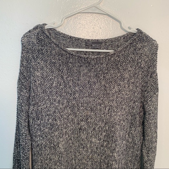 Vince Drop Shoulder Sweater Gray Yarn - Picture 5 of 13